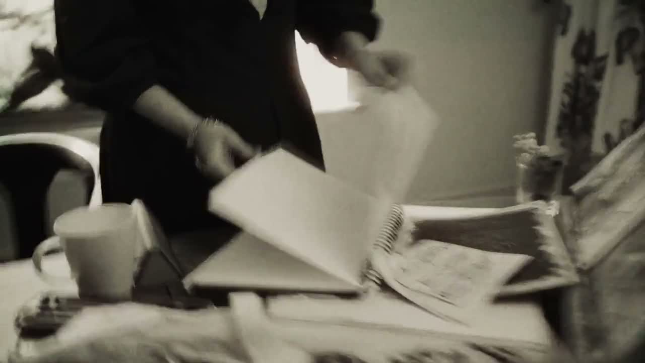 A frame from the Lauren Catris artist film.